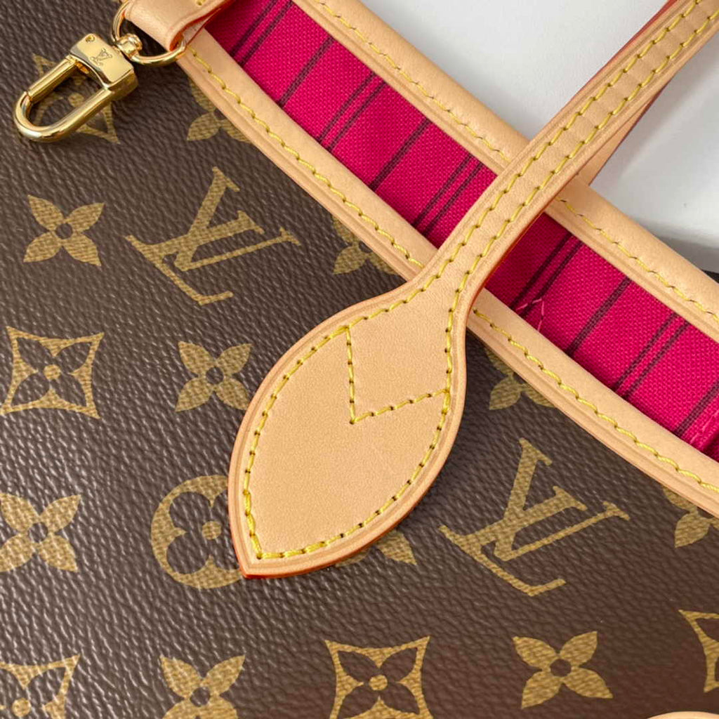 Louis Vuitton Neverfull MM Bag M41178 Monogram Canvas Peony