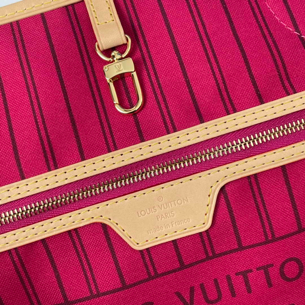 Louis Vuitton Neverfull MM Bag M41178 Monogram Canvas Peony