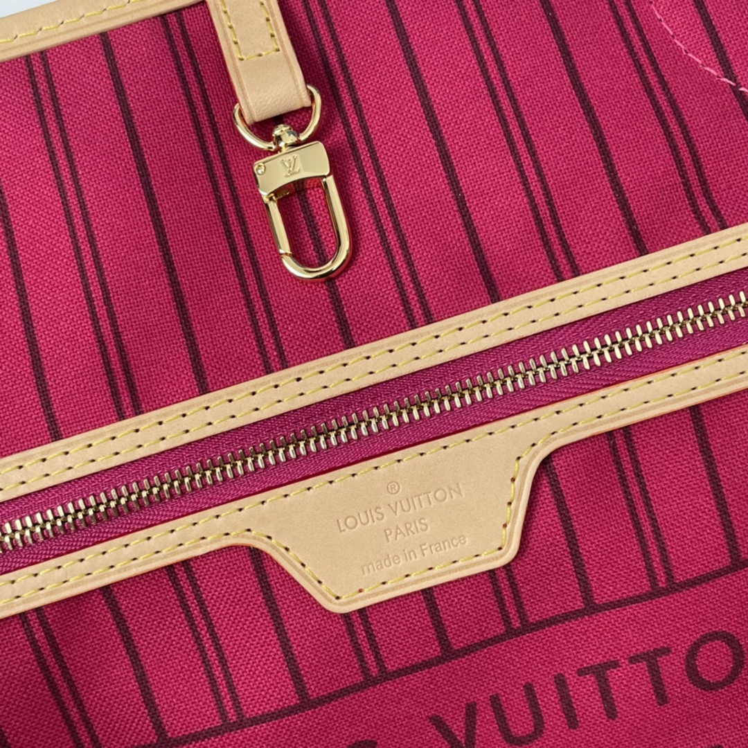 Louis Vuitton Neverfull MM Bag M41178 Monogram Canvas Peony