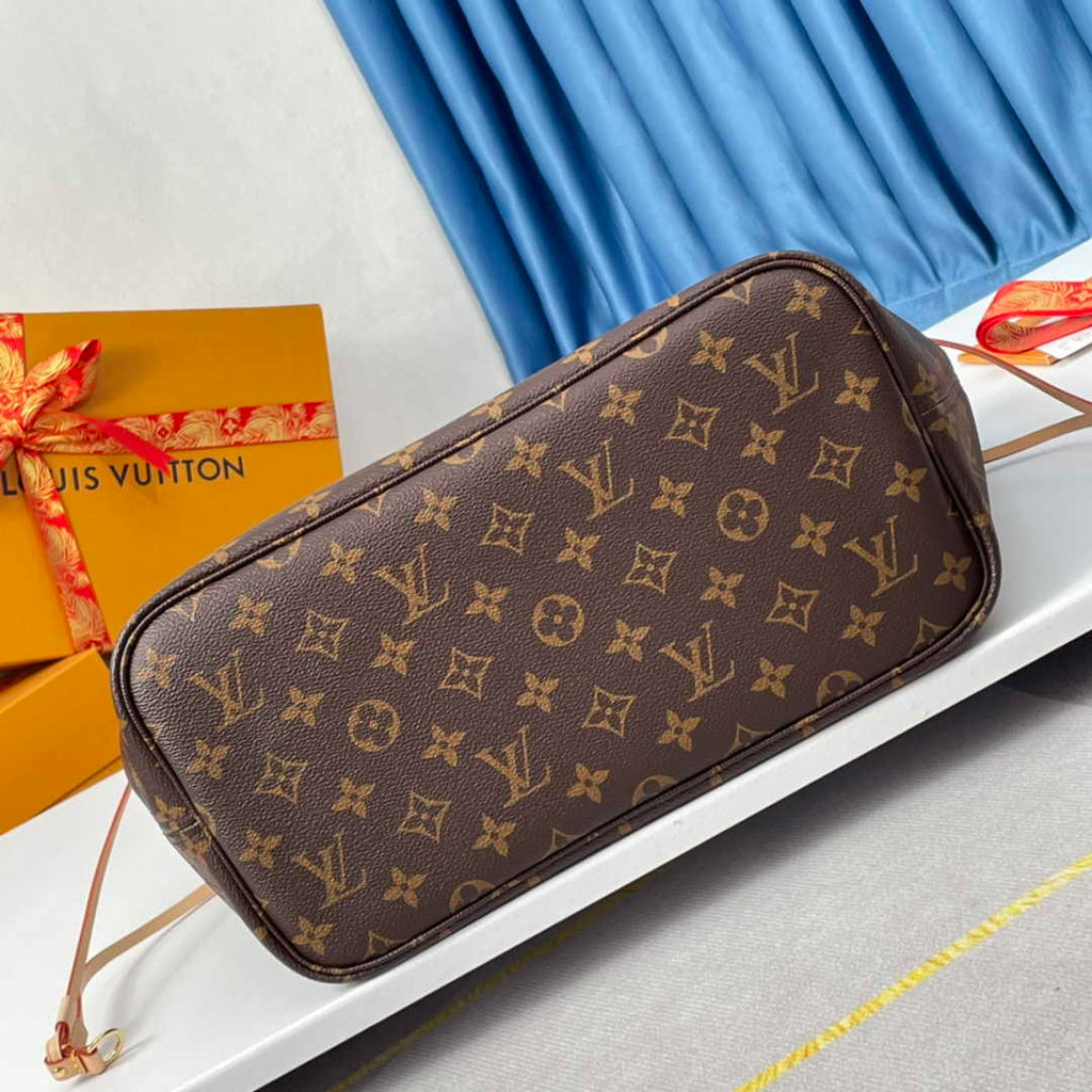 Louis Vuitton Neverfull MM Tote Bag M40995 Monogram Canvas Beige
