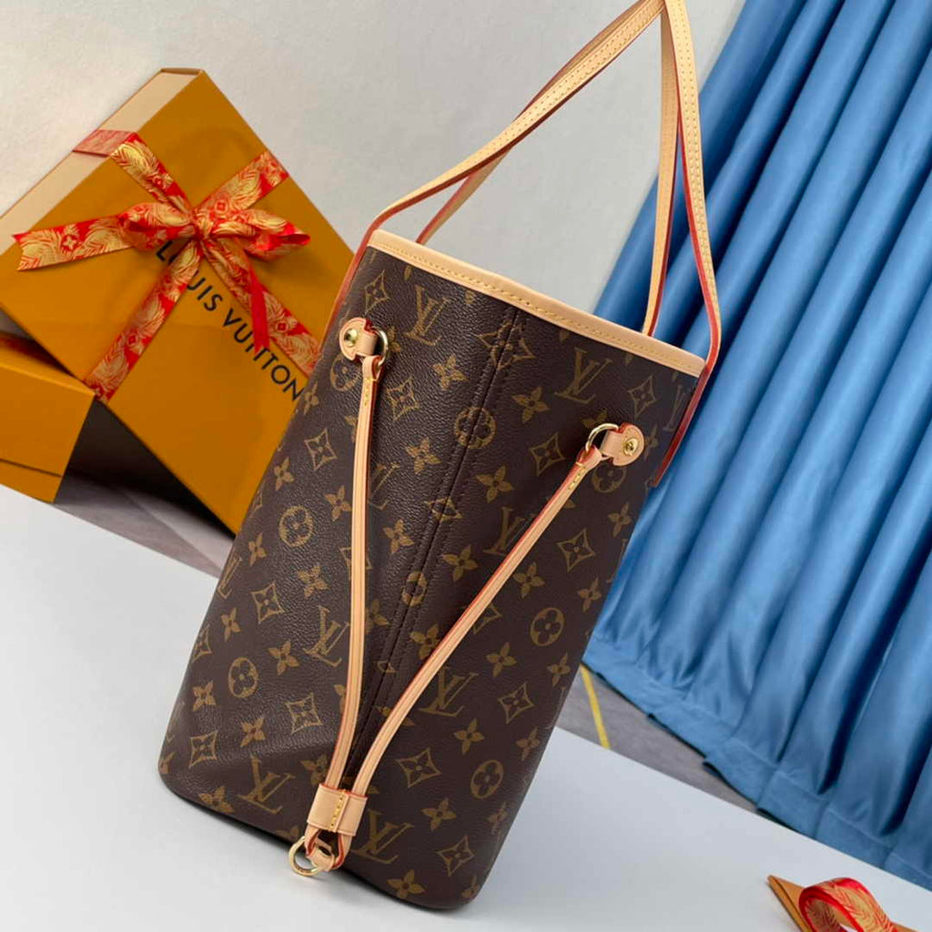 Louis Vuitton Neverfull MM Tote Bag M40995 Monogram Canvas Beige