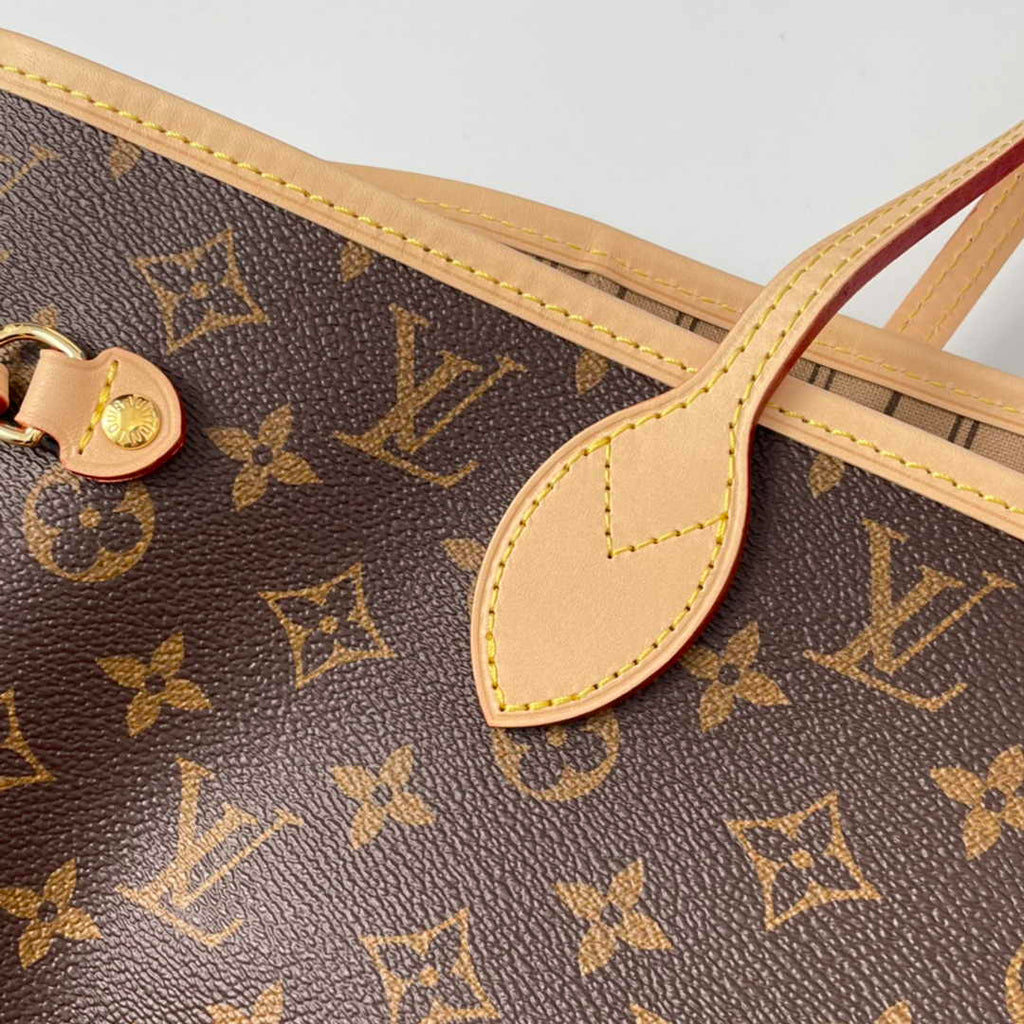 Louis Vuitton Neverfull MM Tote Bag M40995 Monogram Canvas Beige