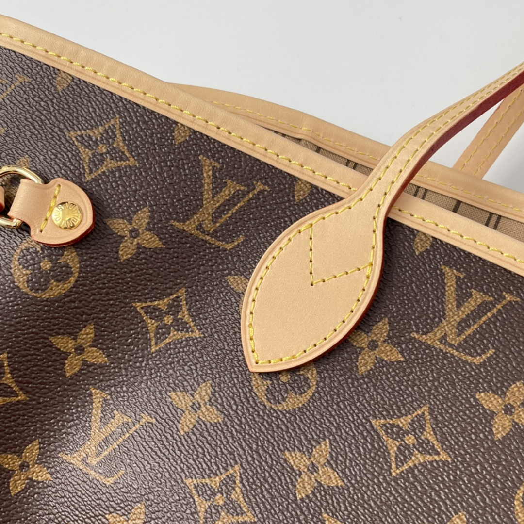 Louis Vuitton Neverfull MM Tote Bag M40995 Monogram Canvas Beige