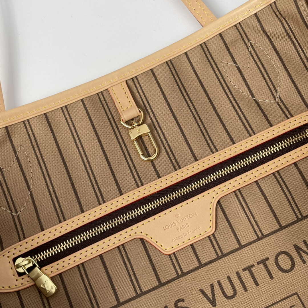Louis Vuitton Neverfull MM Tote Bag M40995 Monogram Canvas Beige