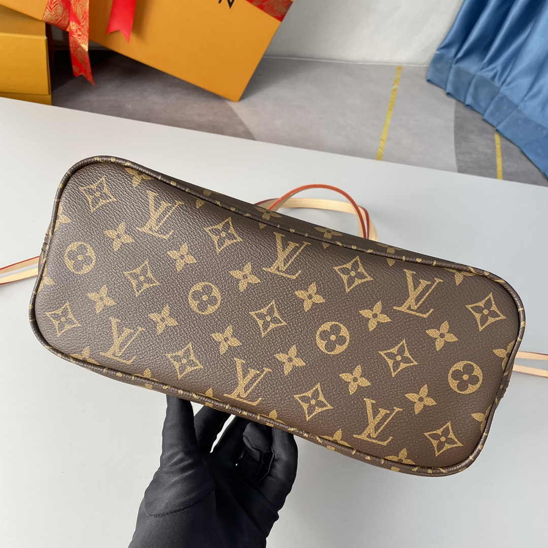 Louis Vuitton Neverfull PM Bag M41000 Monogram Canvas Beige