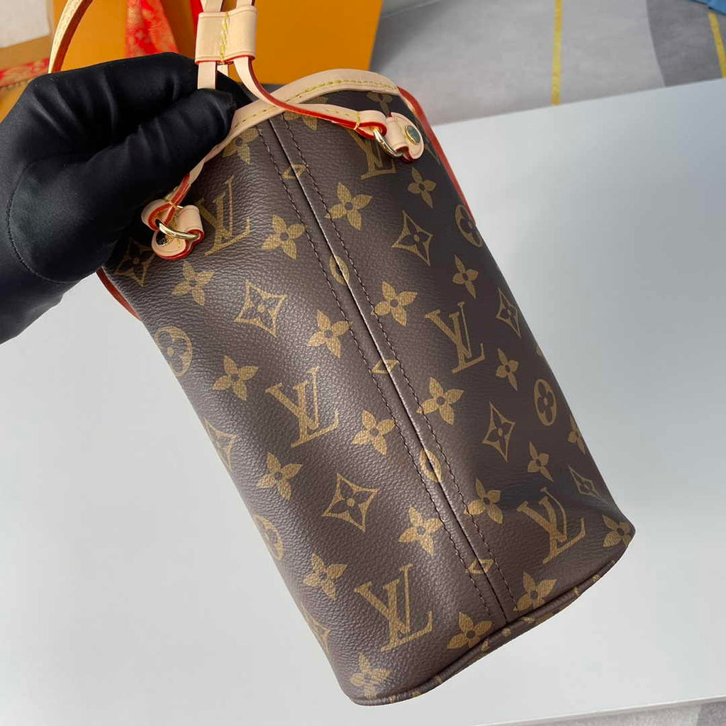 Louis Vuitton Neverfull PM Bag M41000 Monogram Canvas Beige