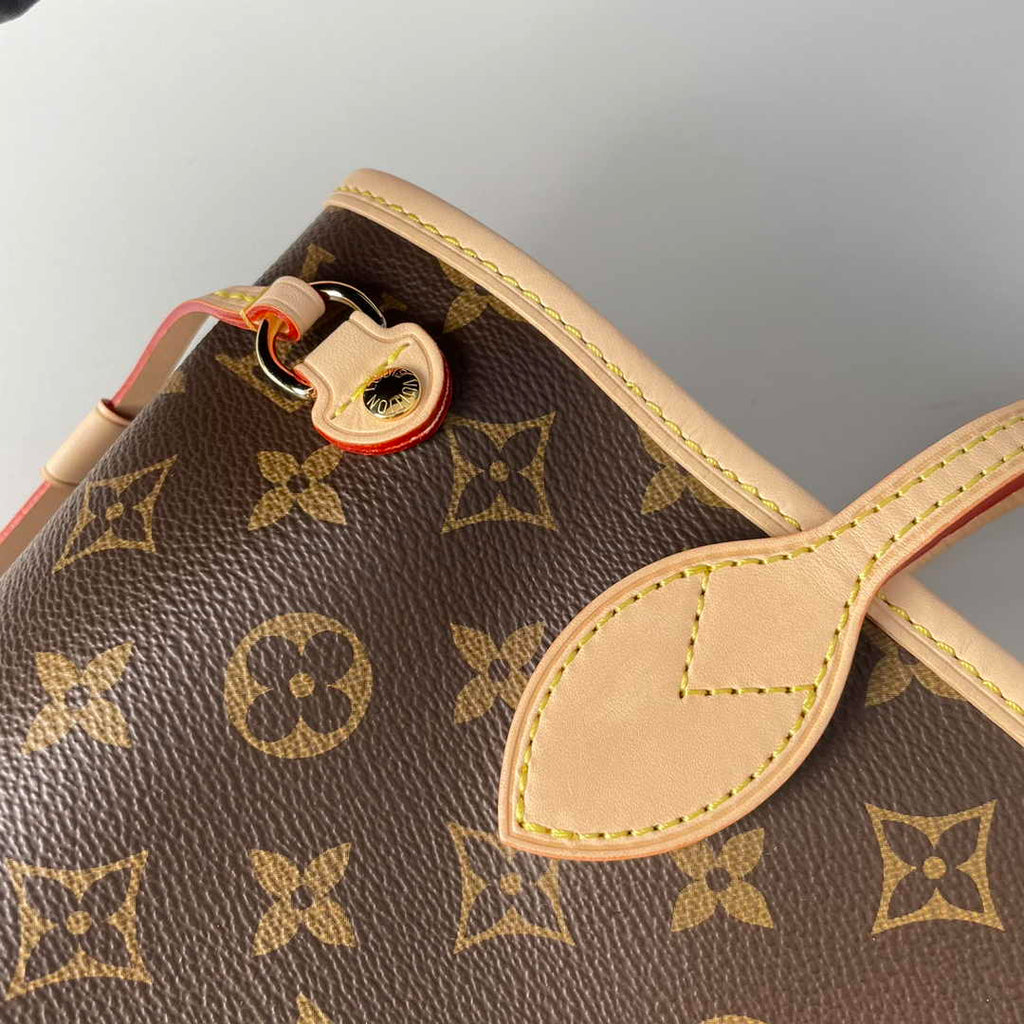 Louis Vuitton Neverfull PM Bag M41000 Monogram Canvas Beige