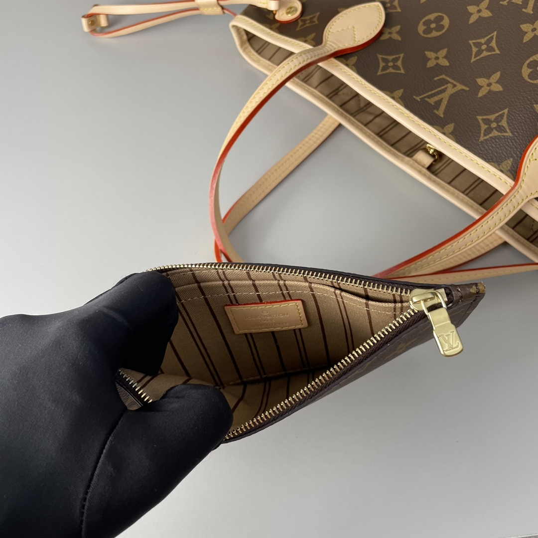 Louis Vuitton Neverfull PM Bag M41000 Monogram Canvas Beige