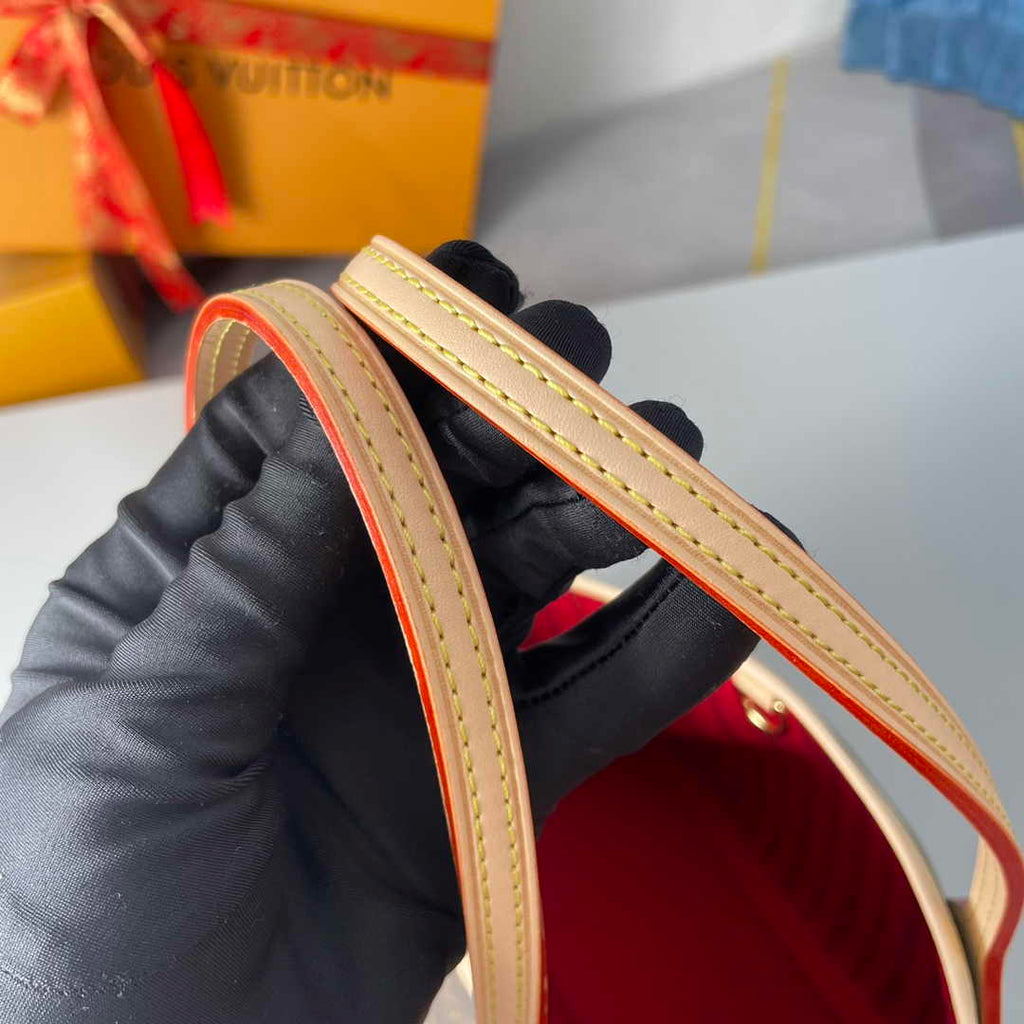 Louis Vuitton Neverfull PM Bag M41001 Monogram Canvas Red