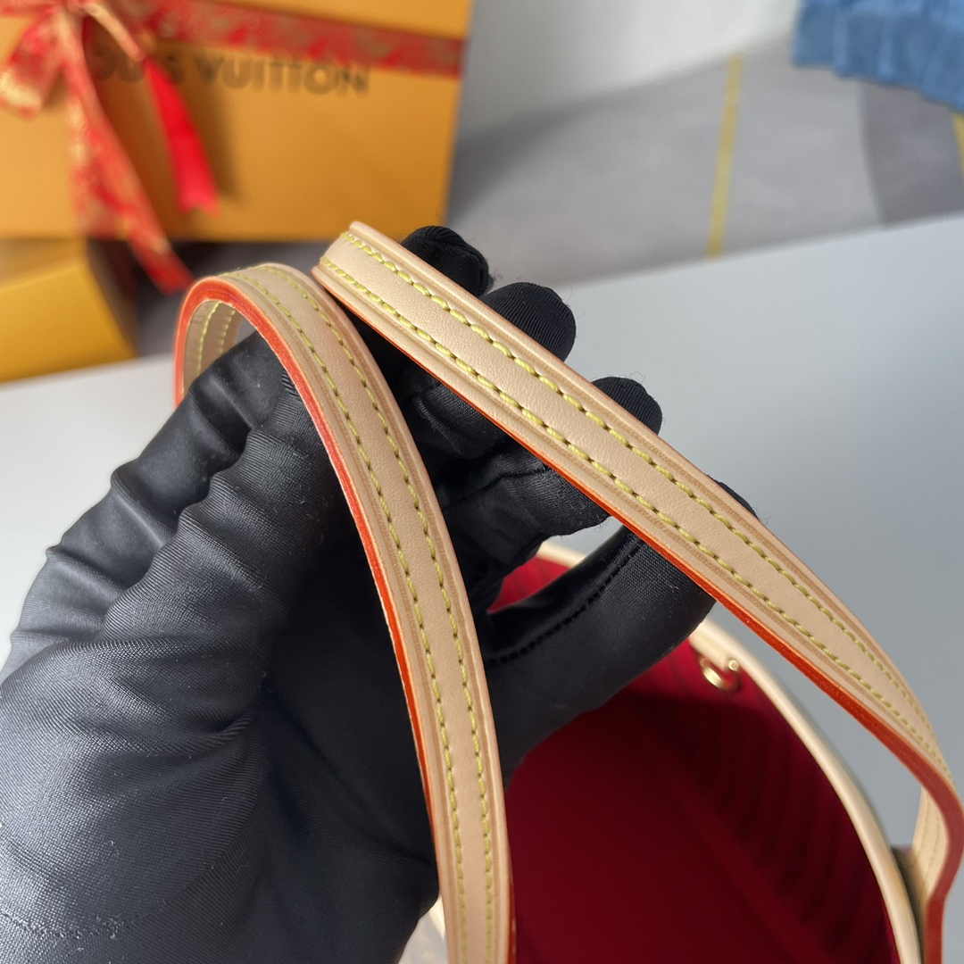 Louis Vuitton Neverfull PM Bag M41001 Monogram Canvas Red