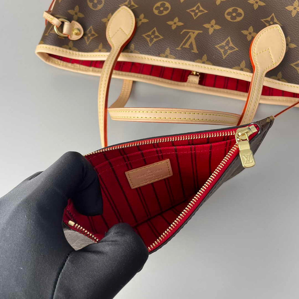 Louis Vuitton Neverfull PM Bag M41001 Monogram Canvas Red