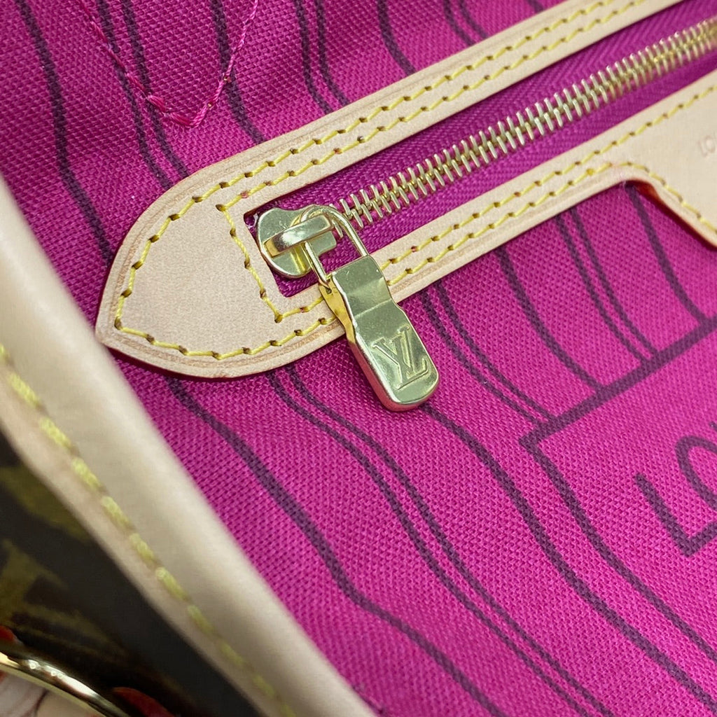 Louis Vuitton Neverfull PM Bag M41245 Monogram Canvas Plum
