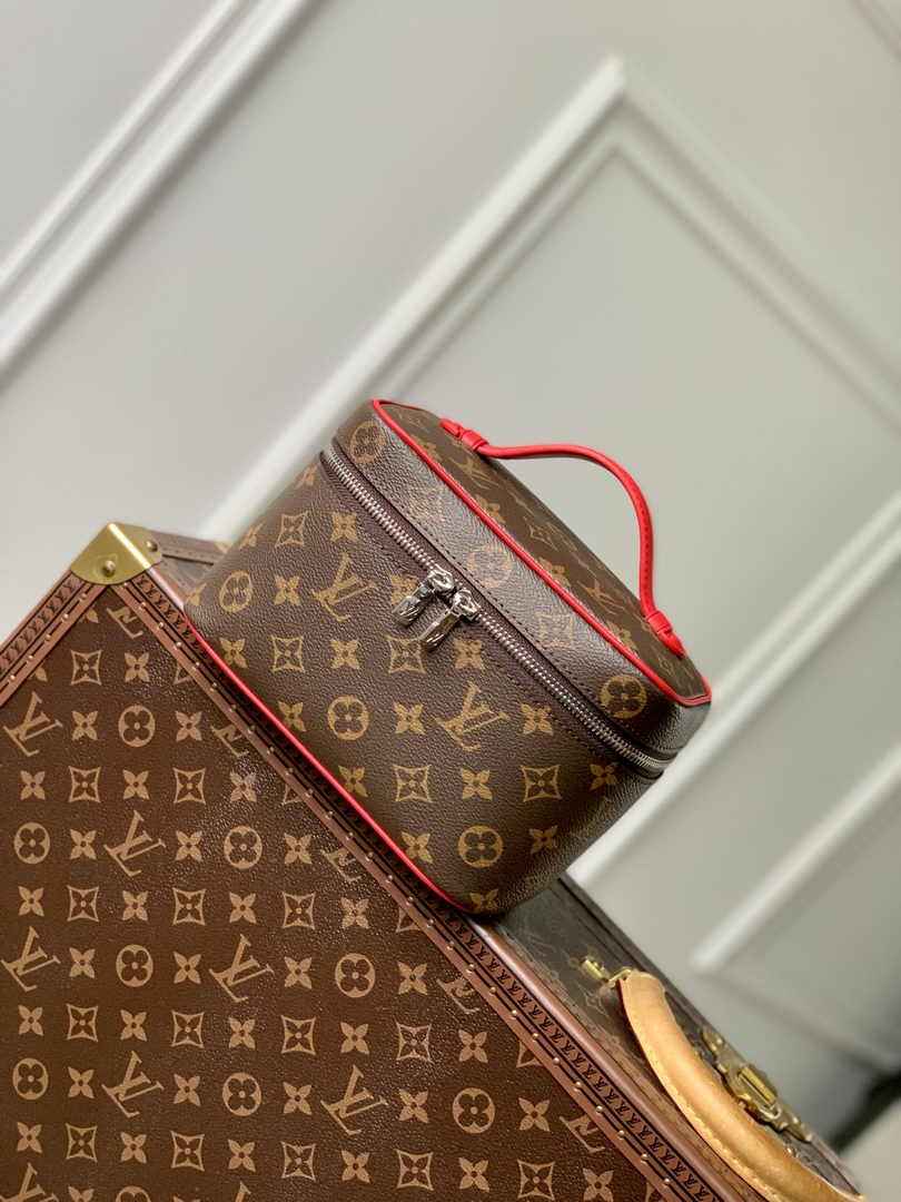 Louis Vuitton Nice Mini M46766 Monogram Canvas Red - Default Title - View 1