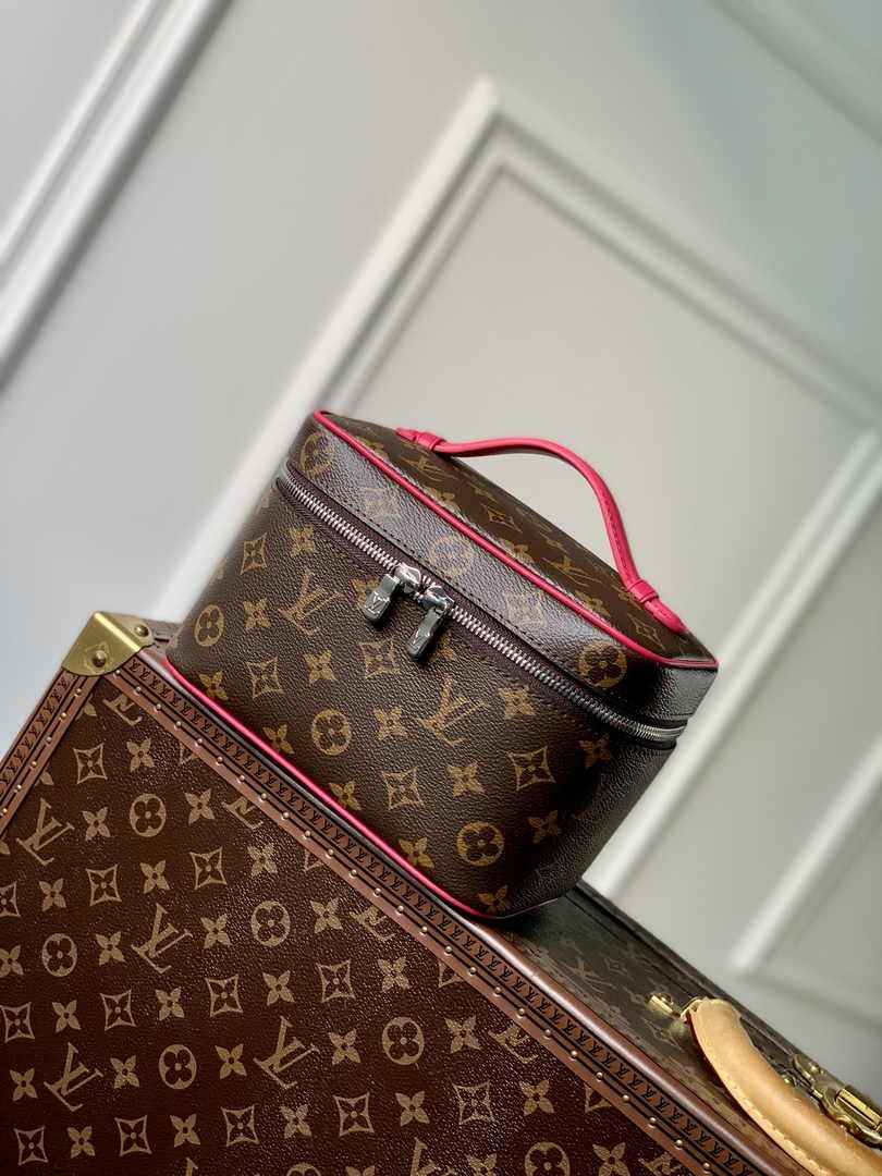Louis Vuitton Nice Mini M46767 Monogram Canvas Plum - Default Title - View 1