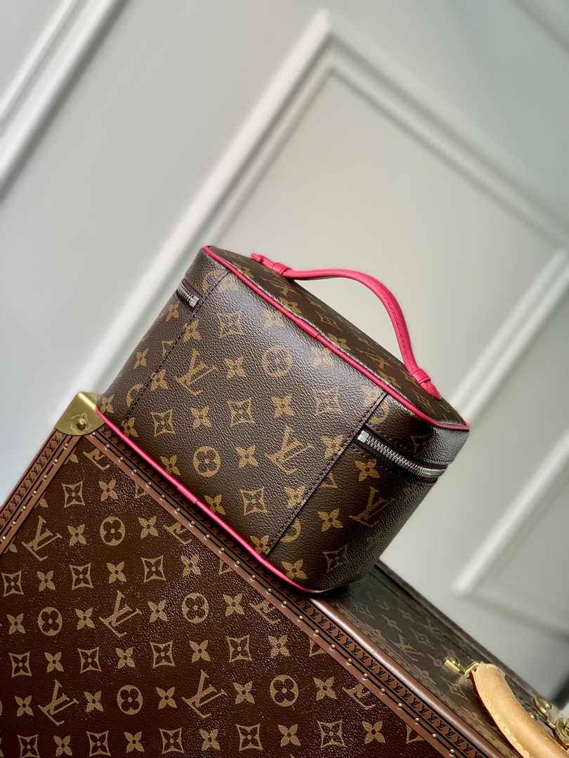 Louis Vuitton Nice Mini M46767 Monogram Canvas Plum - Default Title - View 3