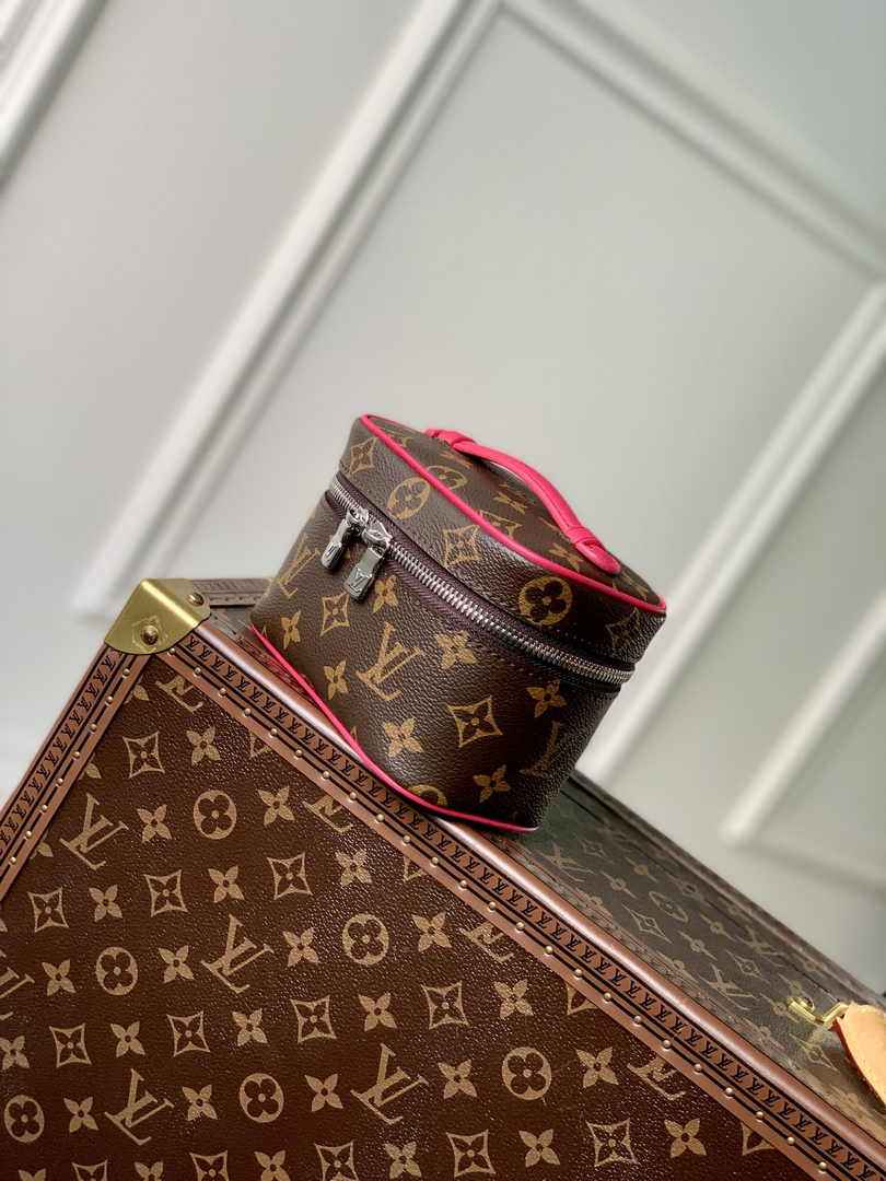 Louis Vuitton Nice Nano Toiletry Pouch M44936 Monogram Canvas Plum - Default Title - View 2