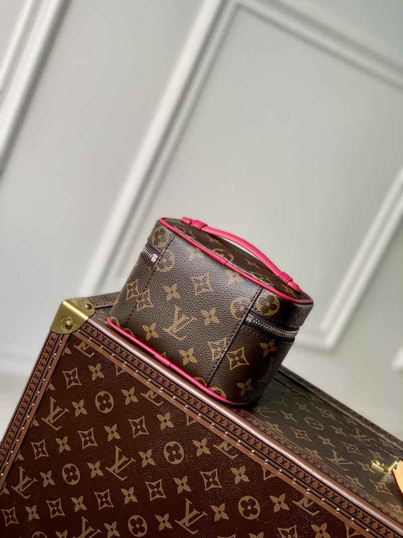 Louis Vuitton Nice Nano Toiletry Pouch M44936 Monogram Canvas Plum - Default Title - View 3