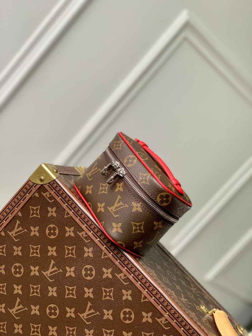 Louis Vuitton Nice Nano Toiletry Pouch M44936 Monogram Canvas Red - Default Title - View 2