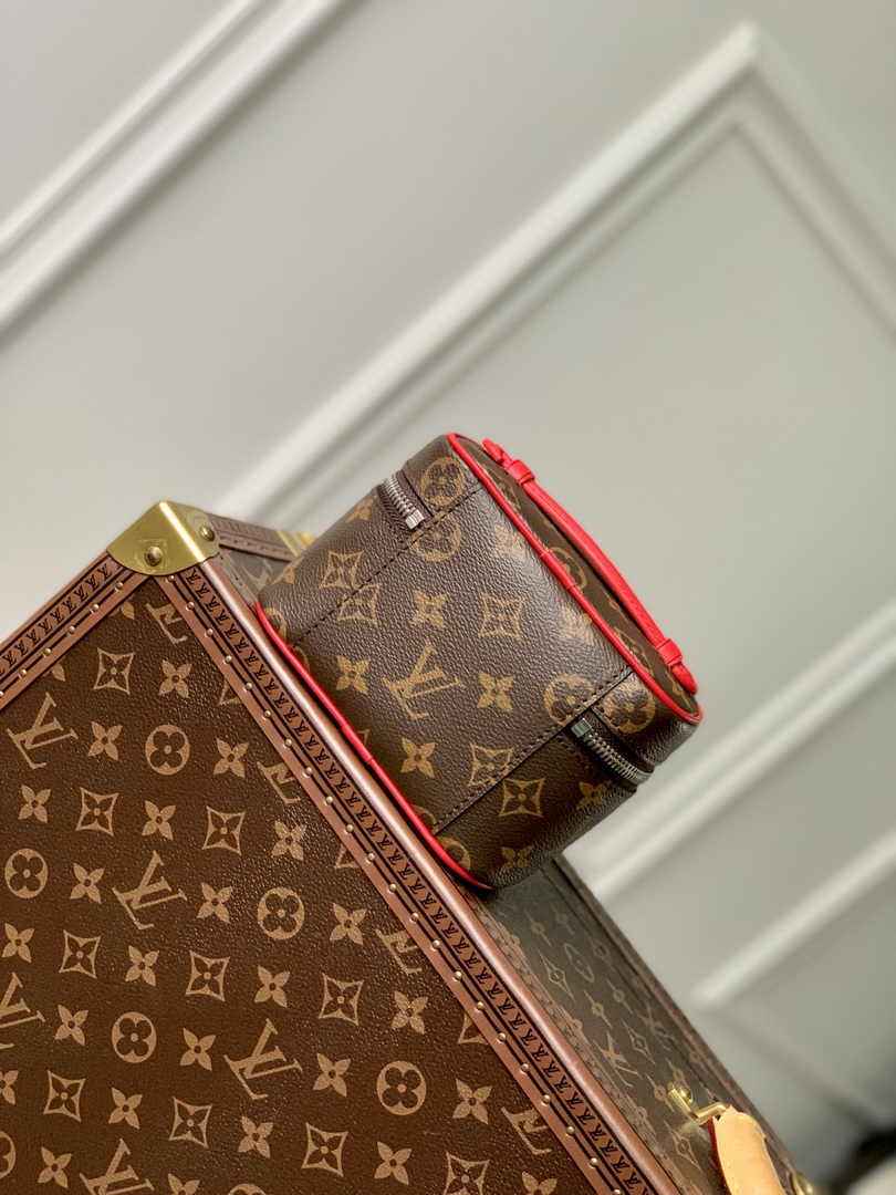 Louis Vuitton Nice Nano Toiletry Pouch M44936 Monogram Canvas Red - Default Title - View 3