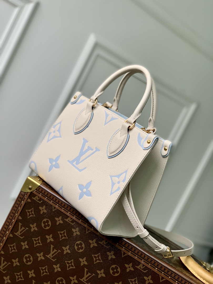 Louis Vuitton OnTheGo PM Bag M46833 Candy Blue Leather - Default Title - View 2