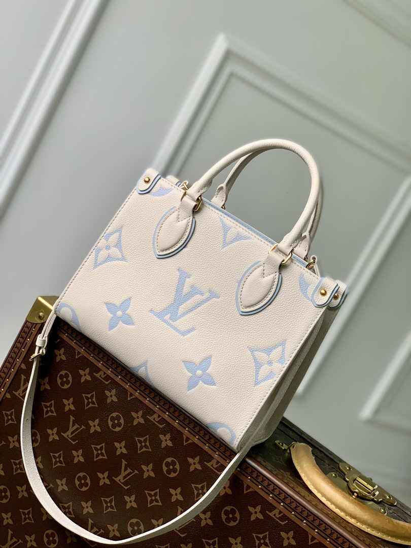 Louis Vuitton OnTheGo PM Bag M46833 Candy Blue Leather - Default Title - View 3