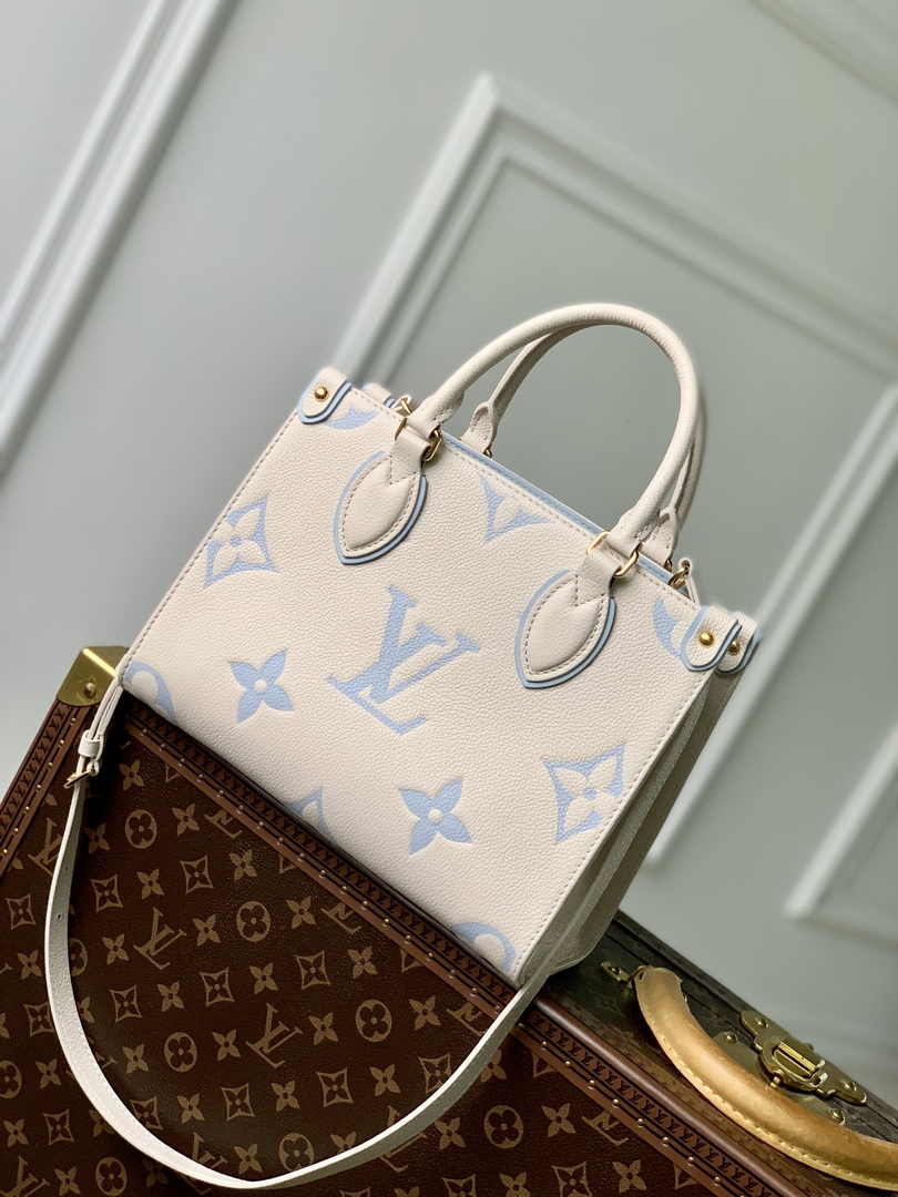Louis Vuitton OnTheGo PM Bag M46833 Candy Blue Leather - Default Title - View 3