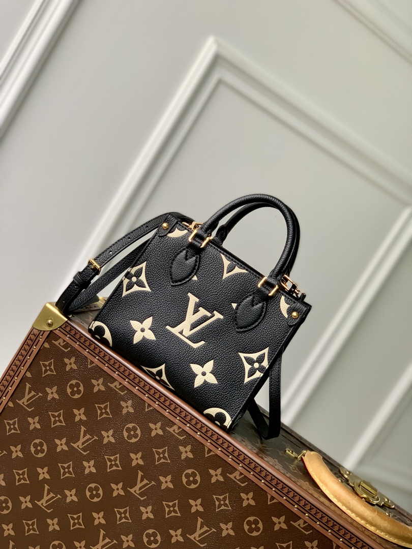 Louis Vuitton OnTheGo BB Bag M47054 Black Leather - Default Title - View 2