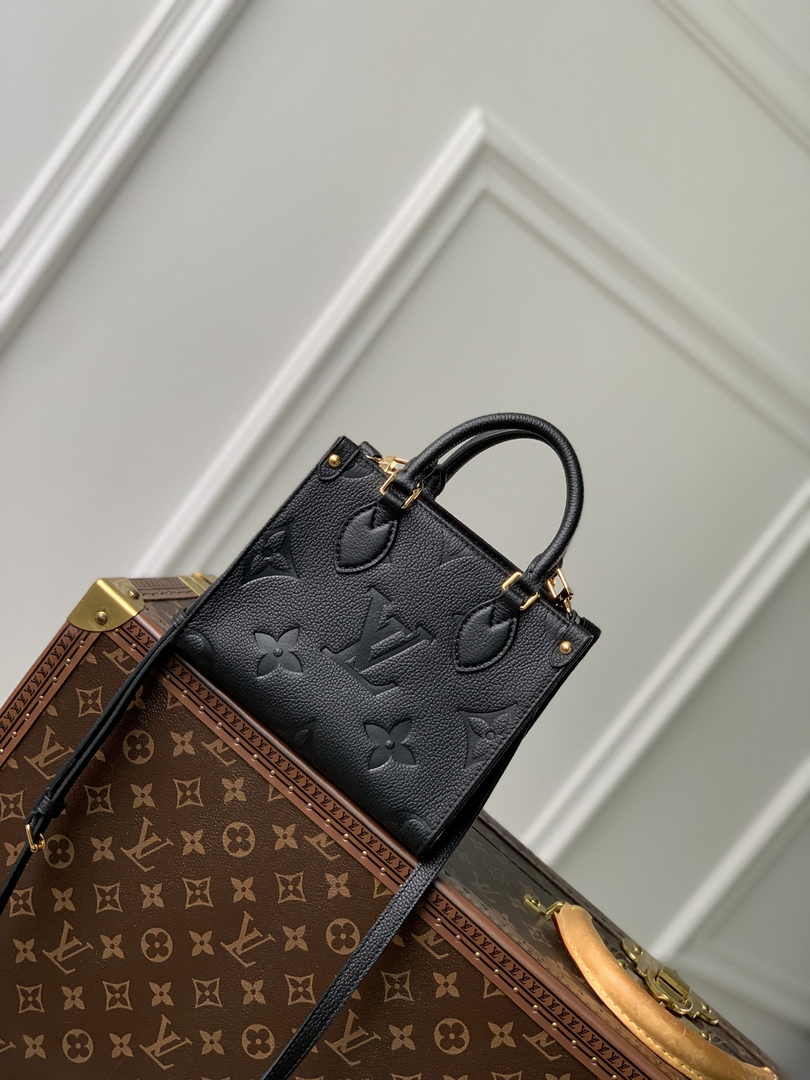 Louis Vuitton OnTheGo BB Bag M46993 Black Leather - Default Title - View 1