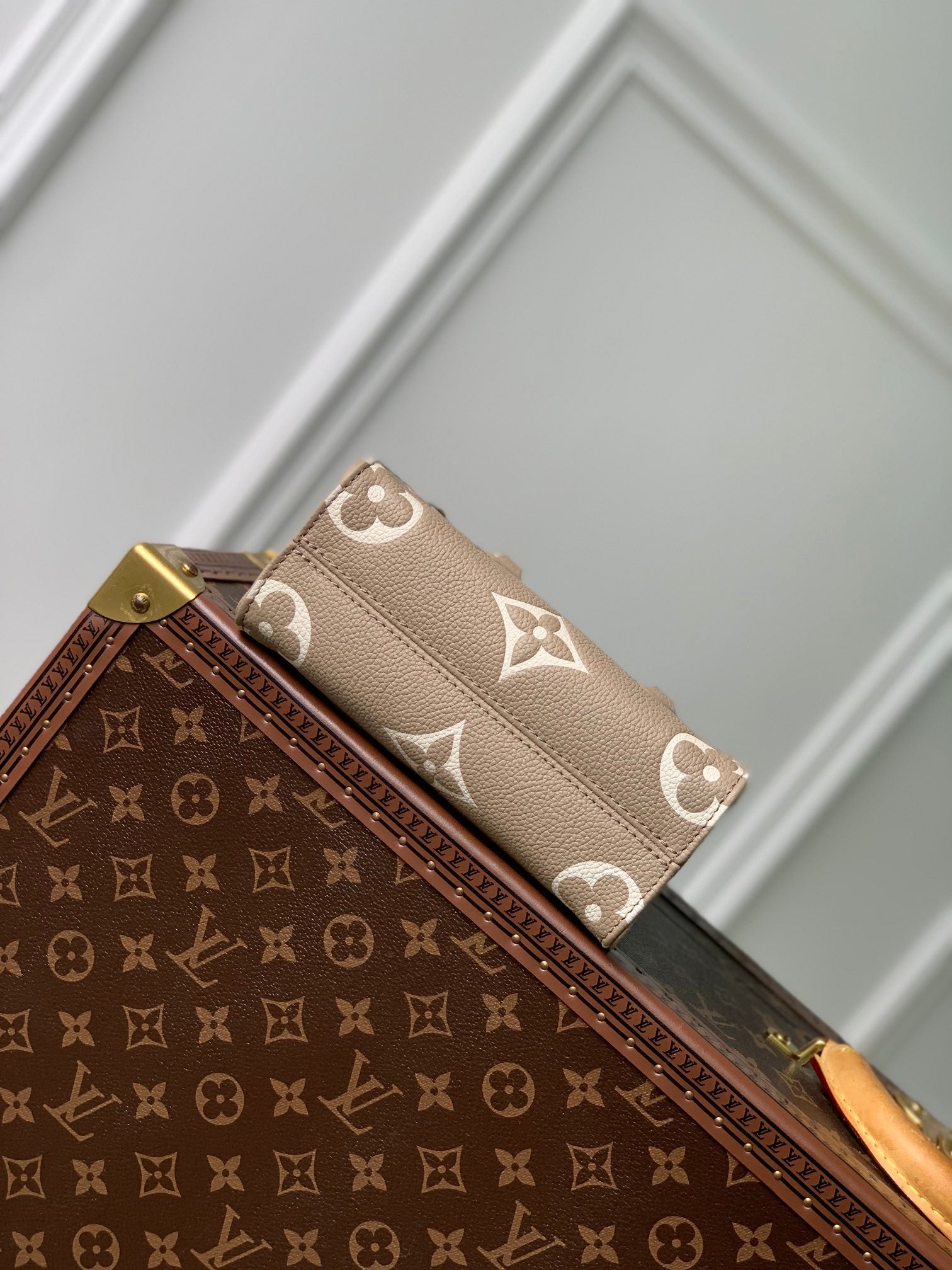 Louis Vuitton OnTheGo BB Bag M47054 Gray Leather - Default Title - View 4