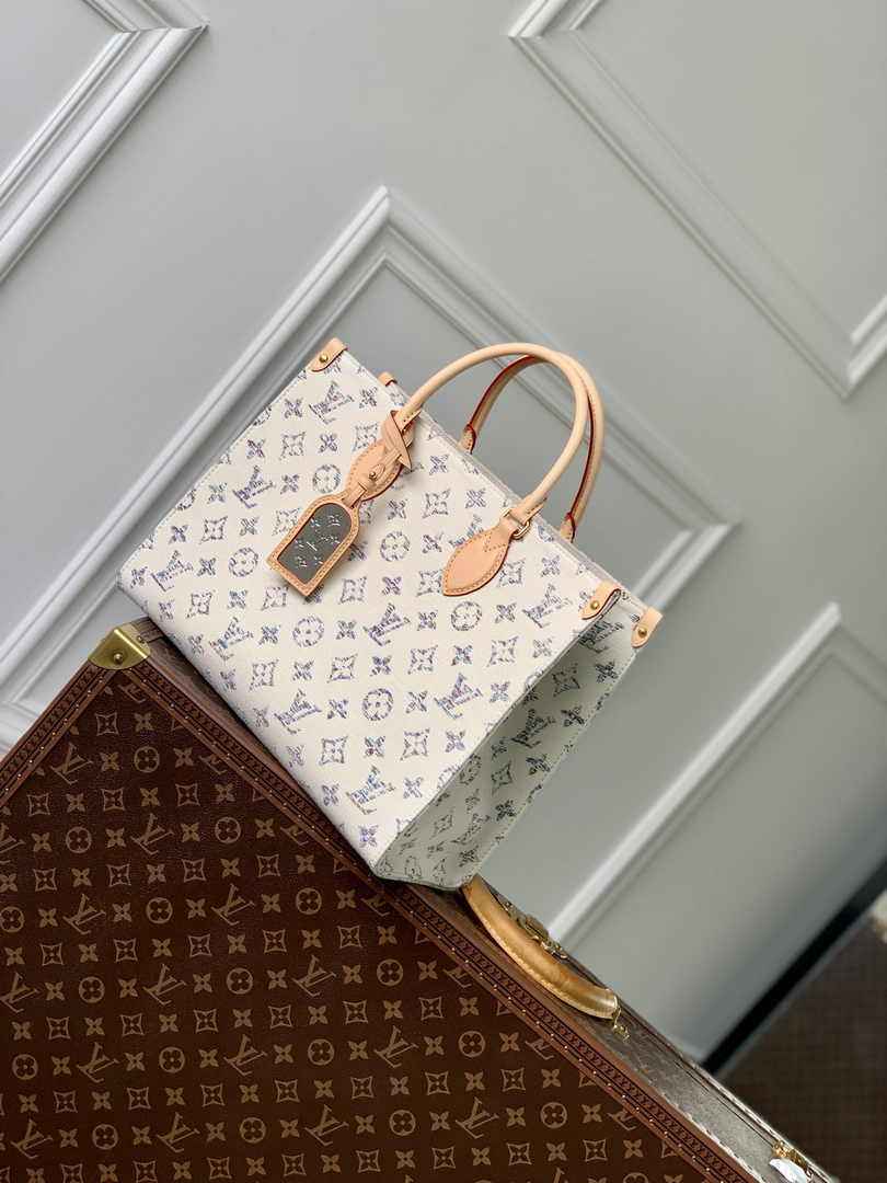 Louis Vuitton OnTheGo MM Bag M24708 Multicolor Beige - Default Title - View 1