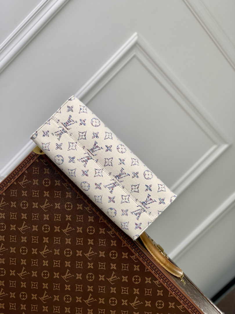 Louis Vuitton OnTheGo MM Bag M24708 Multicolor Beige - Default Title - View 3