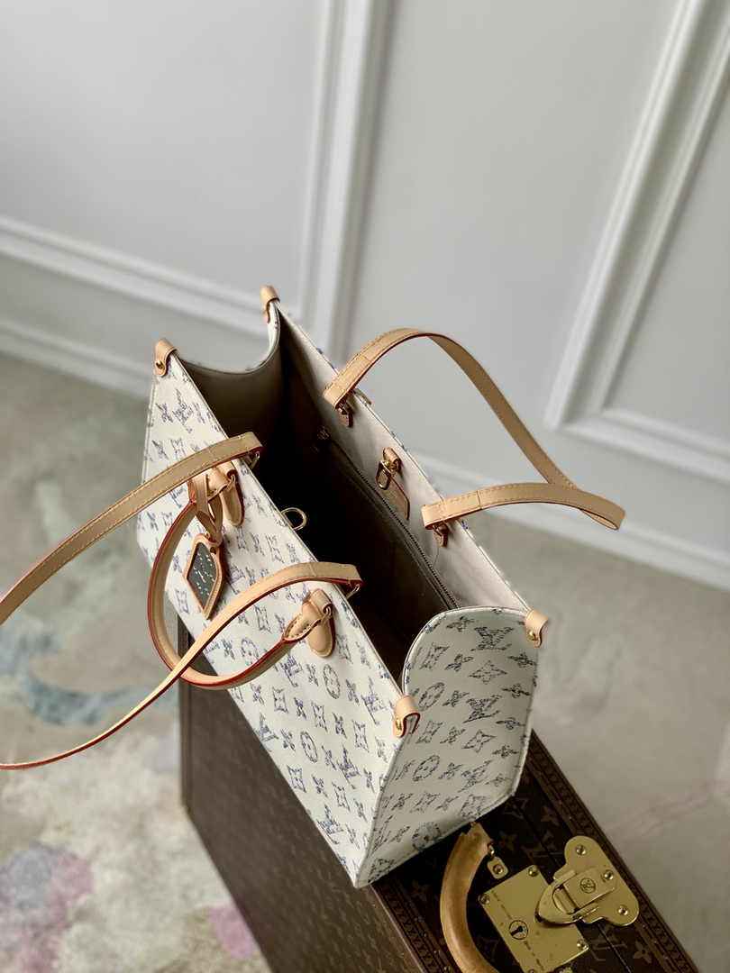 Louis Vuitton OnTheGo MM Bag M24708 Multicolor Beige - Default Title - View 4