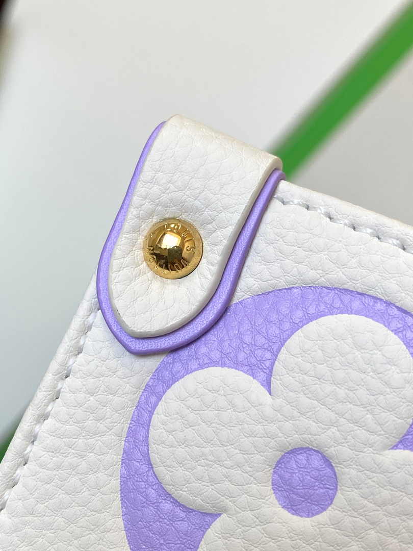 Louis Vuitton OnTheGo MM Bag M23937 Bubble Tea Purple Leather - Default Title - View 6