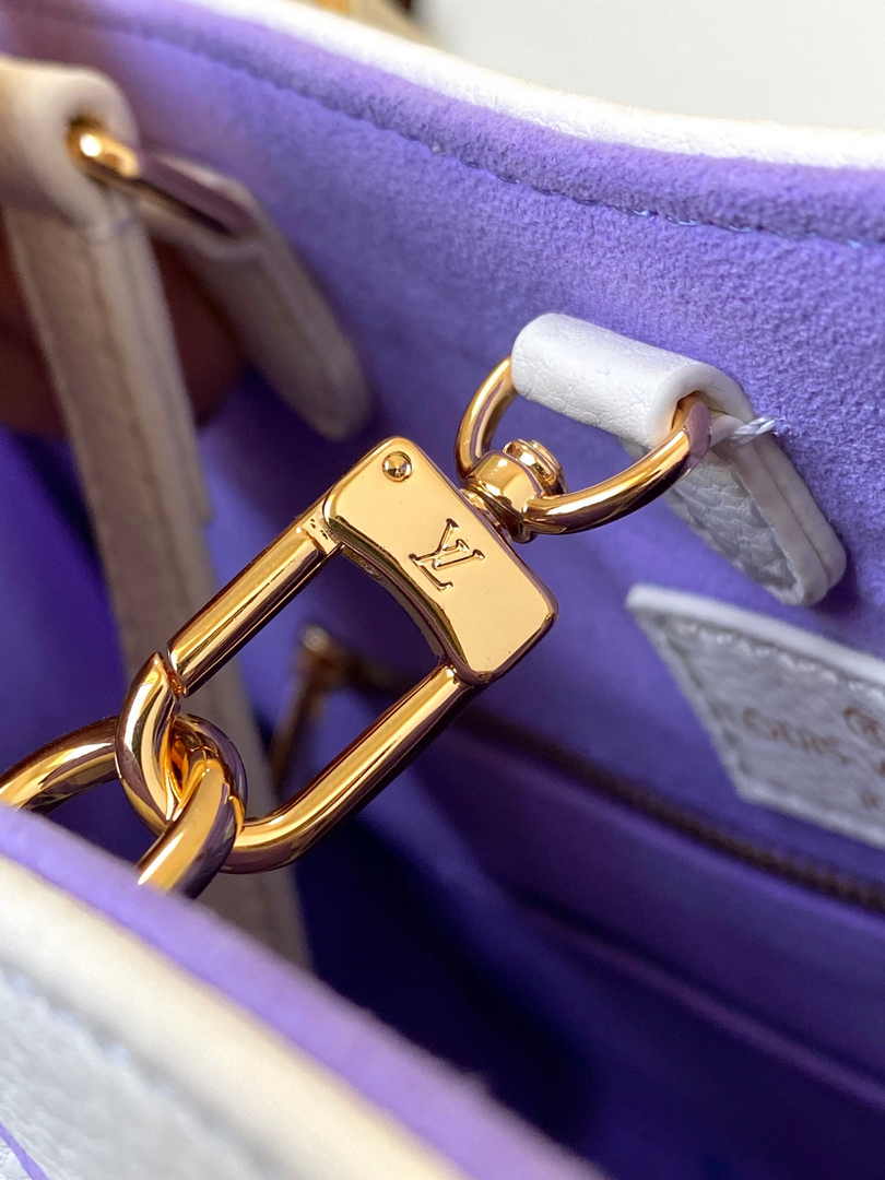 Louis Vuitton OnTheGo MM Bag M23937 Bubble Tea Purple Leather - Default Title - View 7