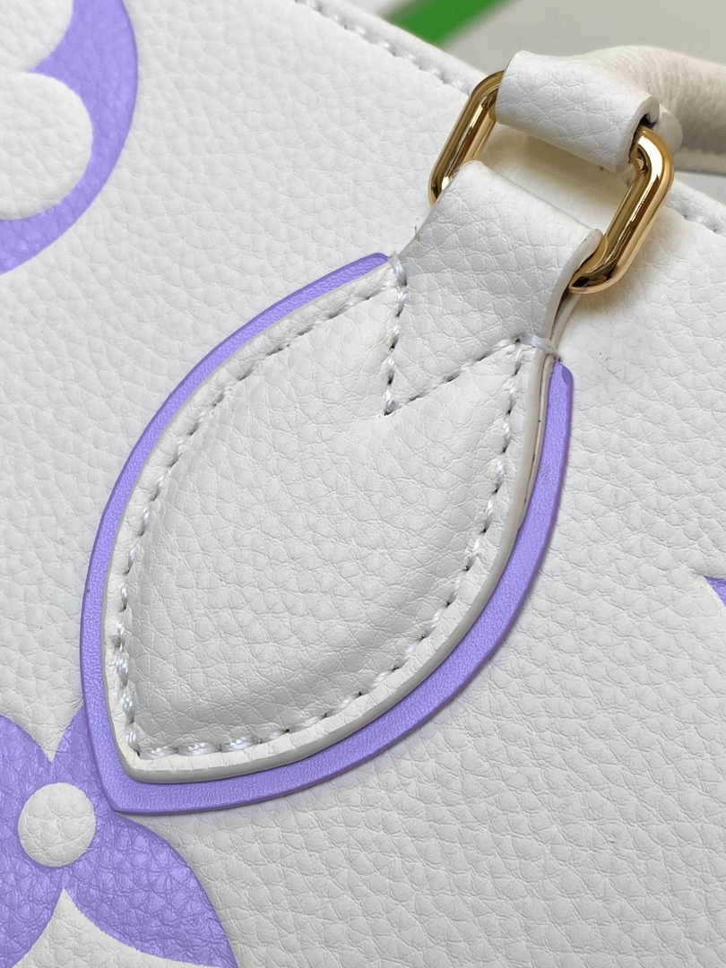 Louis Vuitton OnTheGo MM Bag M23937 Bubble Tea Purple Leather - Default Title - View 9