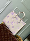 Louis Vuitton OnTheGo MM Bag M45494 Purple Leather - Default Title - View 1