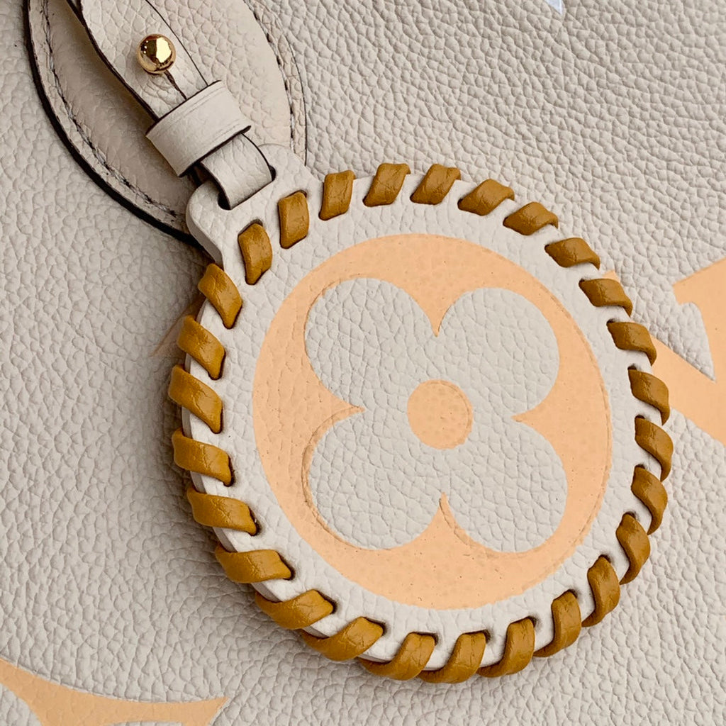 Louis Vuitton OnTheGo MM Bag M45718 Beige Yellow Leather - Default Title - View 5