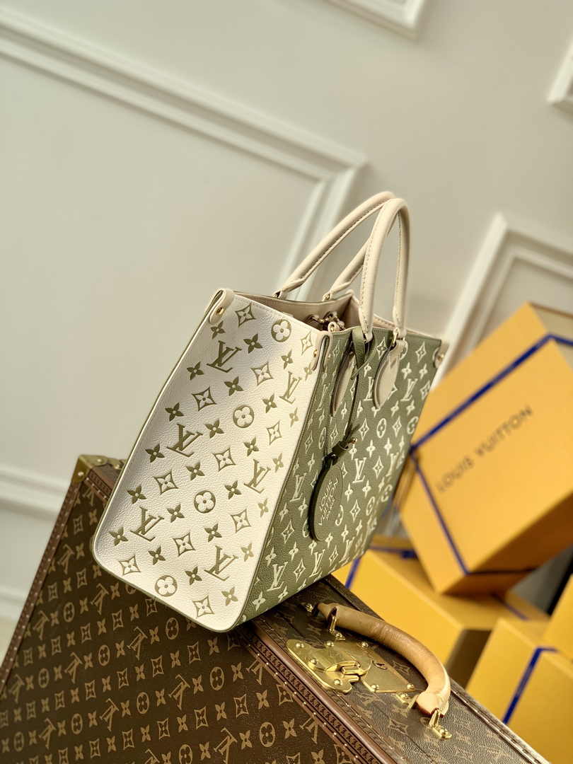 Louis Vuitton OnTheGo MM Bag M46060 Green Leather - Default Title - View 2