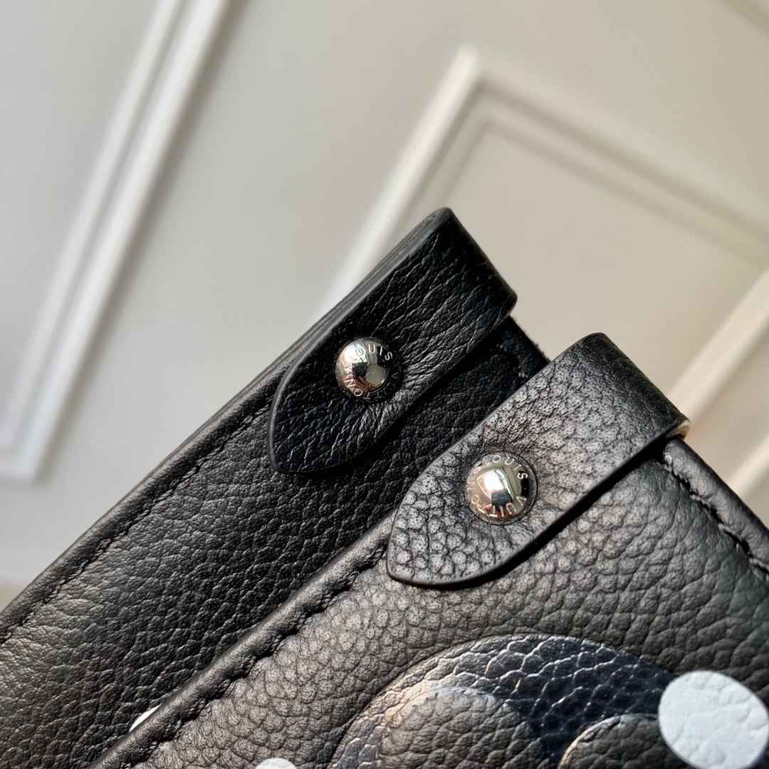 Louis Vuitton OnTheGo MM Bag M46389 Black white Leather - Default Title - View 5