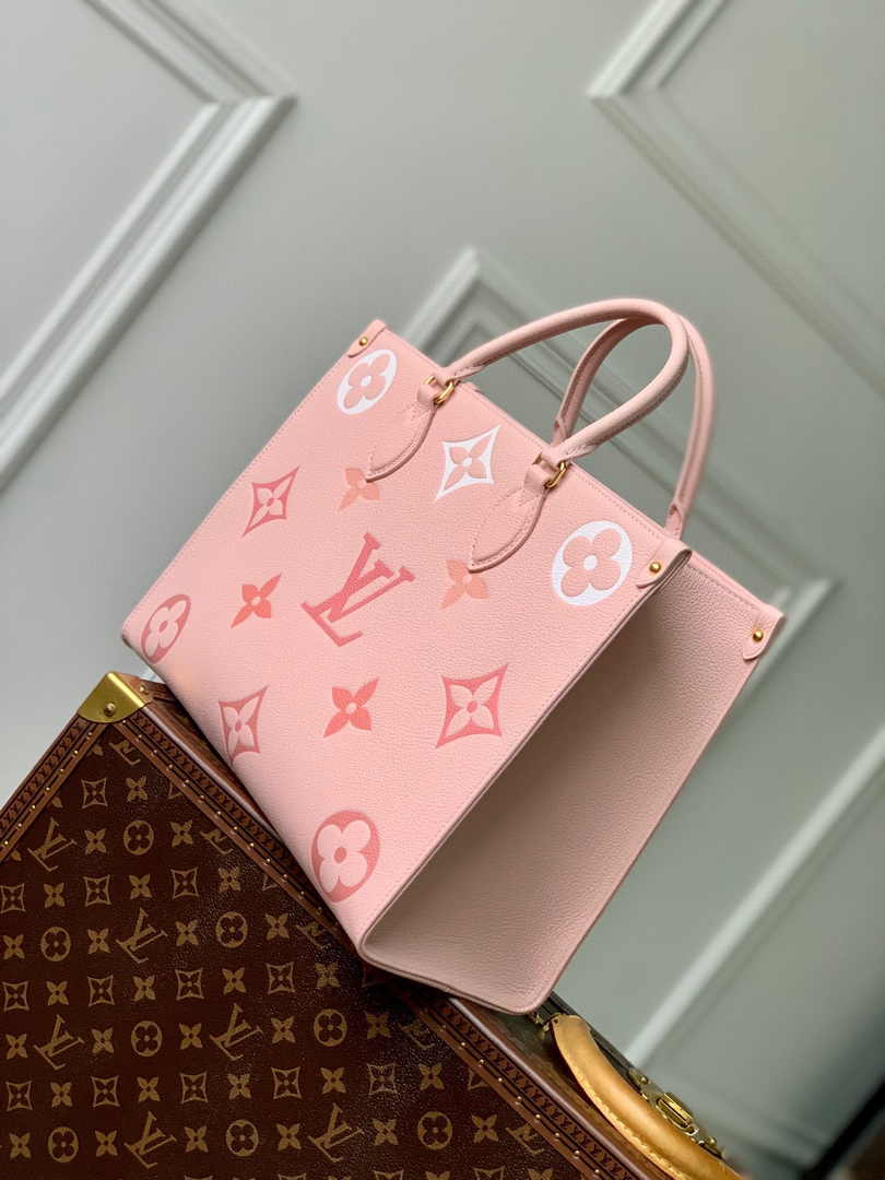 Louis Vuitton OnTheGo MM Bag M46542 Pink Leather - Default Title - View 2