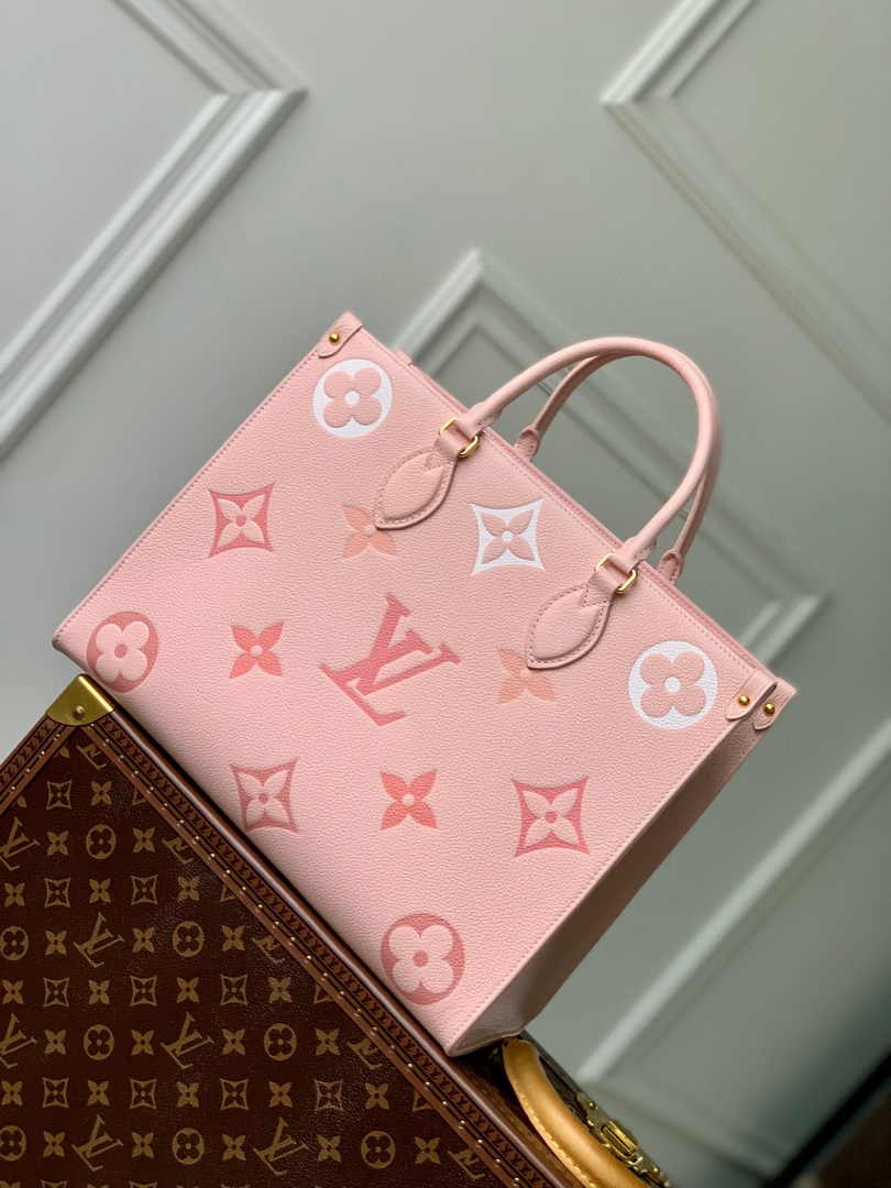 Louis Vuitton OnTheGo MM Bag M46542 Pink Leather - Default Title - View 3