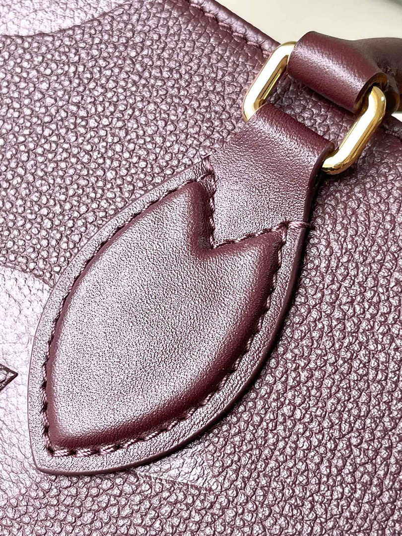 Louis Vuitton OnTheGo MM Bag M46601 Wine Red Leather - Default Title - View 6