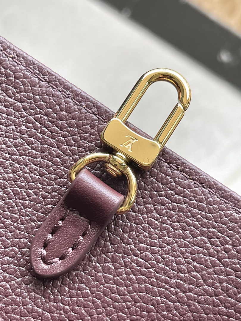 Louis Vuitton OnTheGo MM Bag M46601 Wine Red Leather - Default Title - View 8