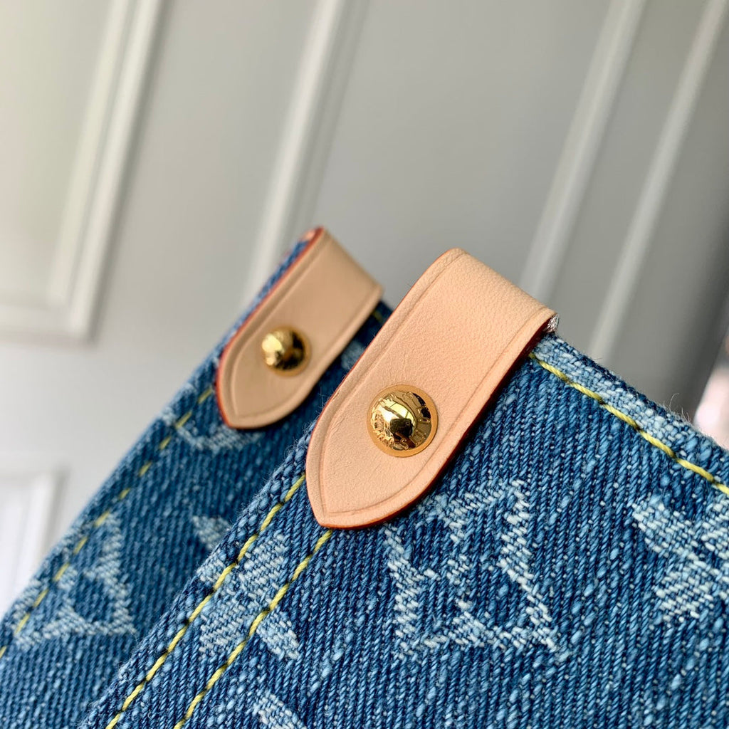 Louis Vuitton OnTheGo MM Bag M46871 Denim Blue - Default Title - View 6