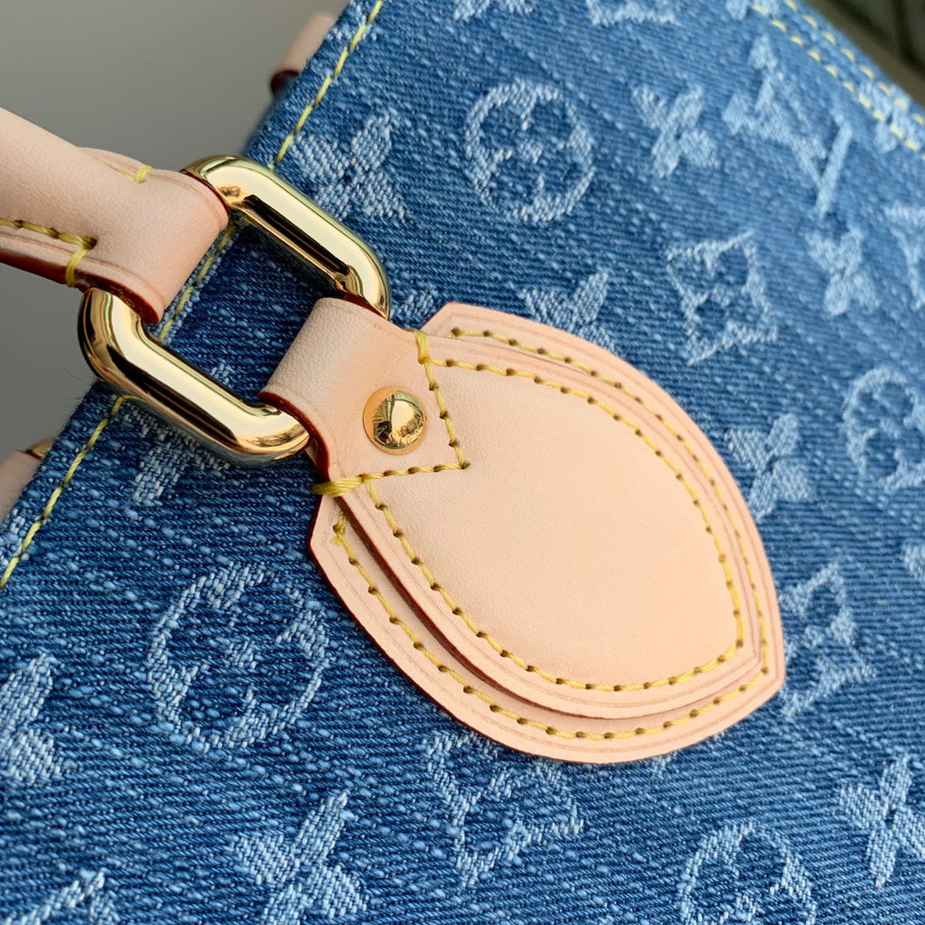 Louis Vuitton OnTheGo MM Bag M46871 Denim Blue - Default Title - View 7
