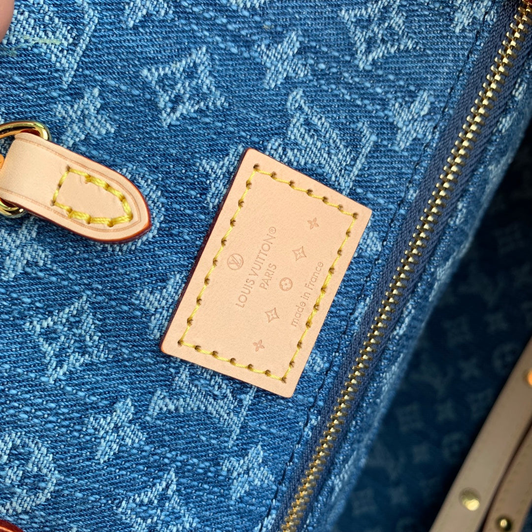 Louis Vuitton OnTheGo MM Bag M46871 Denim Blue - Default Title - View 9