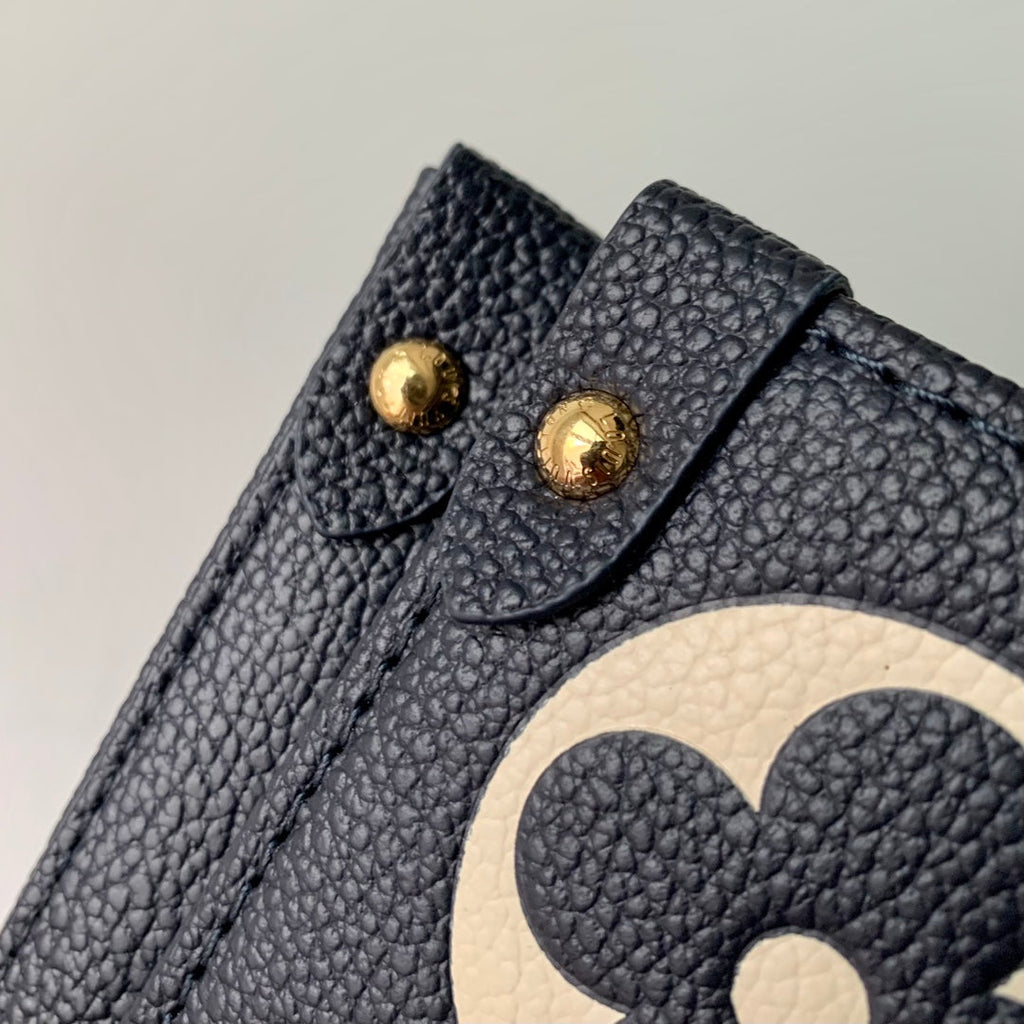 Louis Vuitton OnTheGo MM Bag M47084 Navy Blue Leather - Default Title - View 6