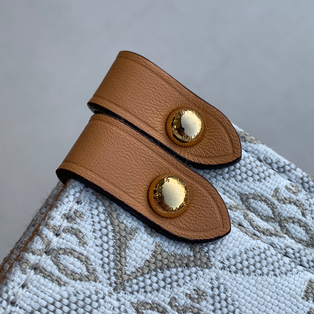 Louis Vuitton OnTheGo MM Bag M59614 Beige Leather - Default Title - View 5
