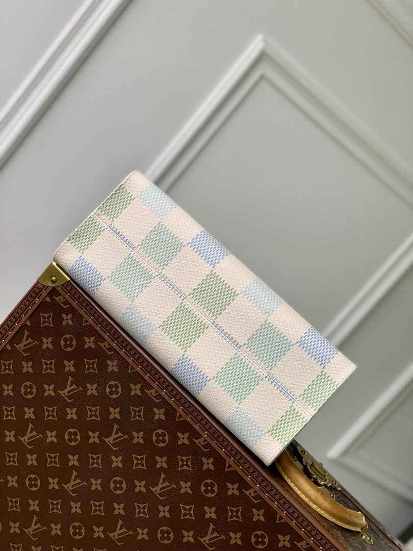 Louis Vuitton OnTheGo MM Bag N40518 Pistachio Damier canvas - Default Title - View 4