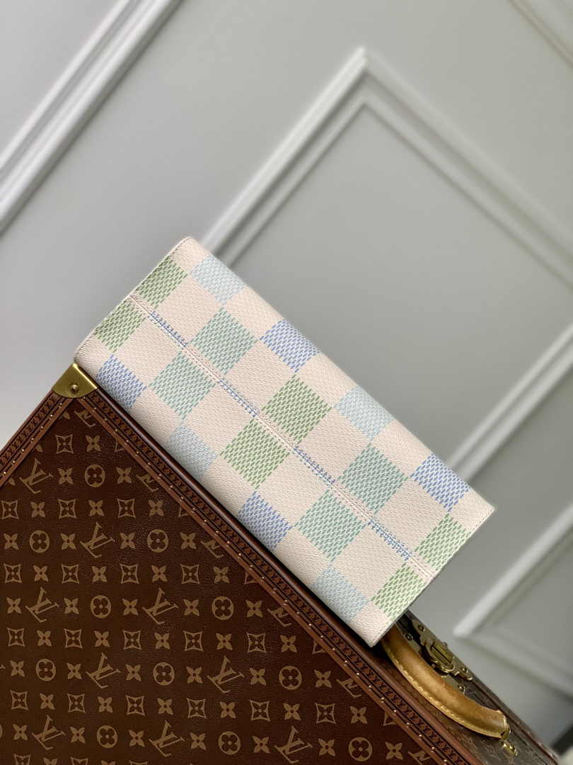 Louis Vuitton OnTheGo MM Bag N40518 Pistachio Damier canvas - Default Title - View 4